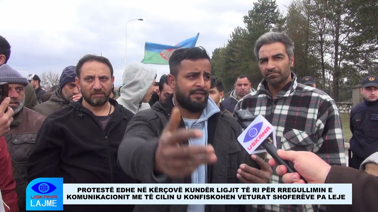 PROTESTË EDHE NË KËRÇOVË KUNDËR LIGJIT TË RI PËR RREGULLIMIN E KOMUNIKACIONIT ME TË CILIN....
