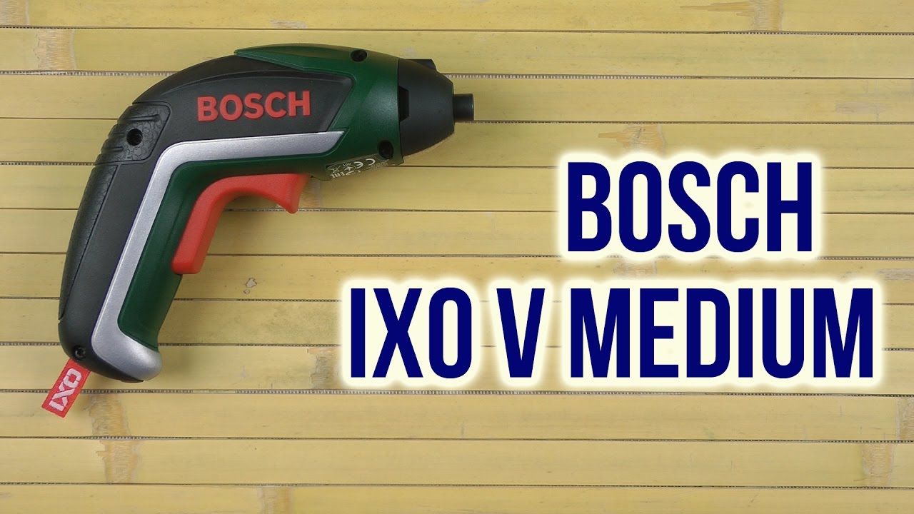 Распаковка Bosch IXO V Medium