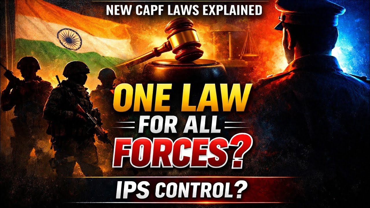 India&rsquo;s Biggest Security Reform? CAPF New Law Explained 🇮🇳