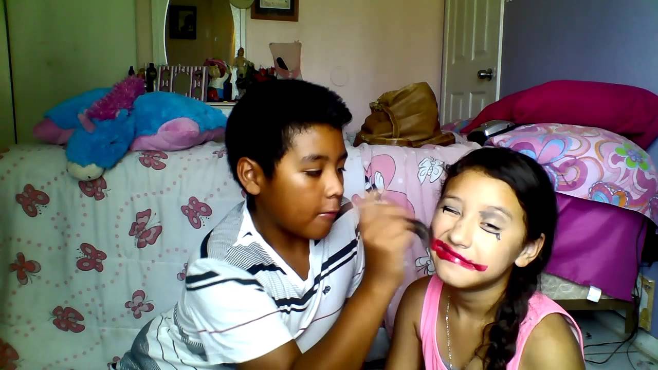 My brother does my makeup tag
