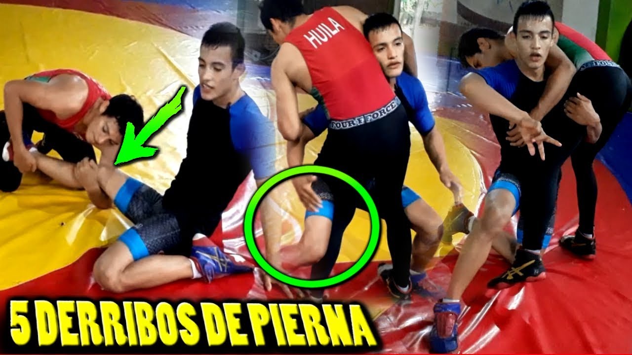 5 DERRIBOS de LUCHA - 5 Derribos de PIERNA - LUCHA OLIMPICA
