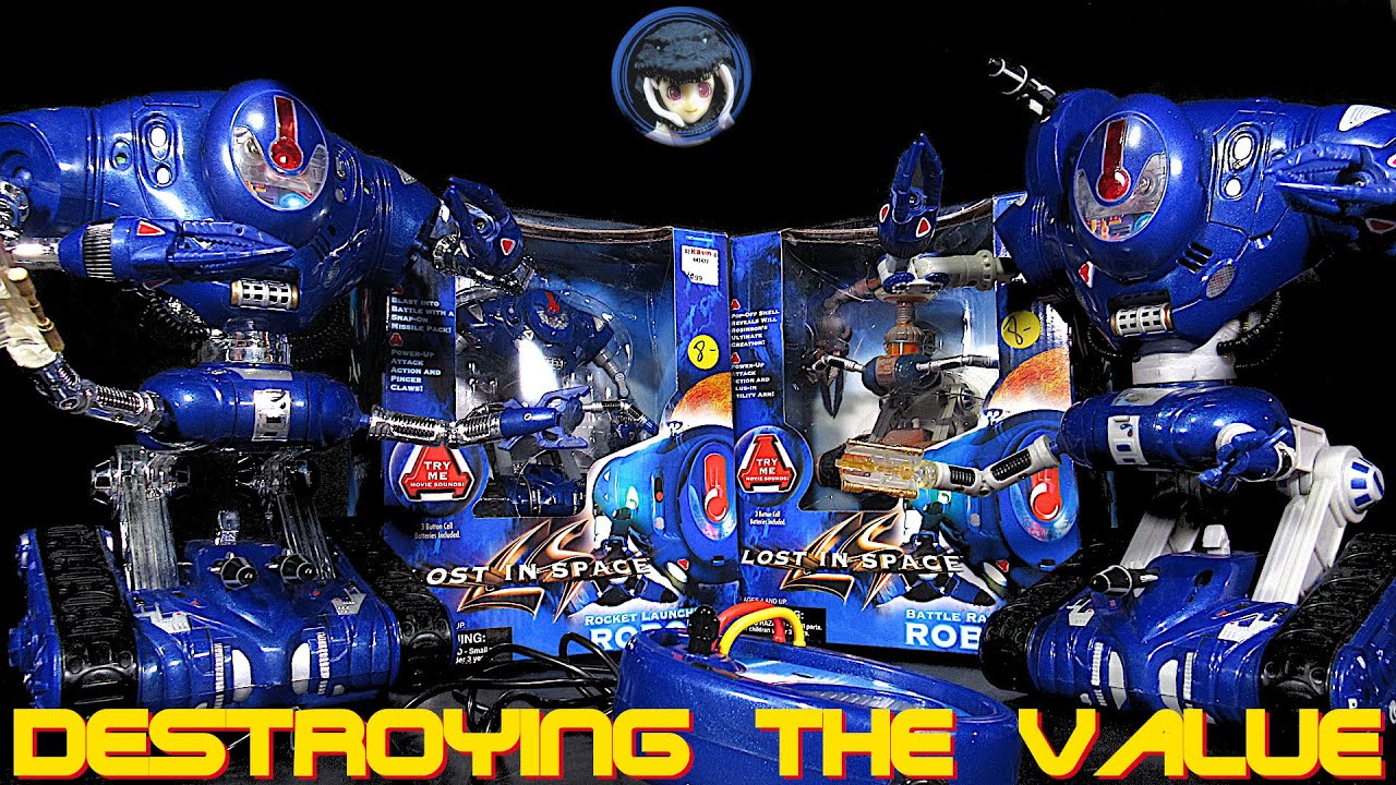 Trendmasters Lost In Space 1998 Movie Motorized Robot and Deluxe Figures - Destroying The Value