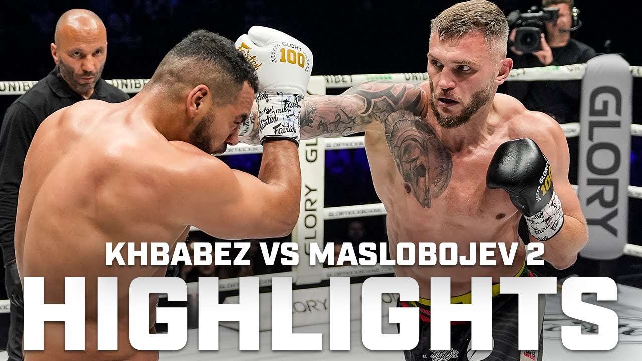 Sergej Maslobojev delivers a MASTERCLASS against Tarik Khbabez at GLORY 100 [FIGHT HIGHLIGHTS]