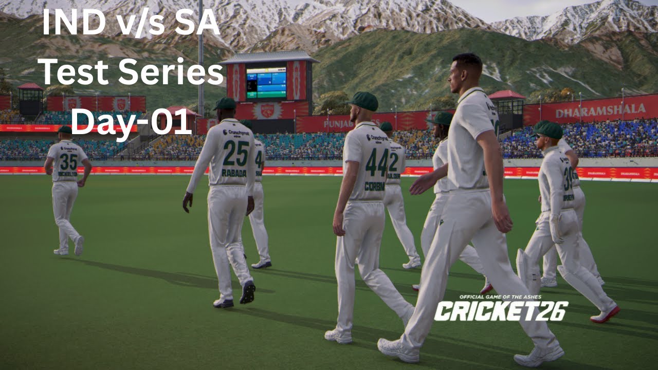 India vs South Africa Gameplay | Cricket 26 Full Match Highlights | Day -1 Test Match