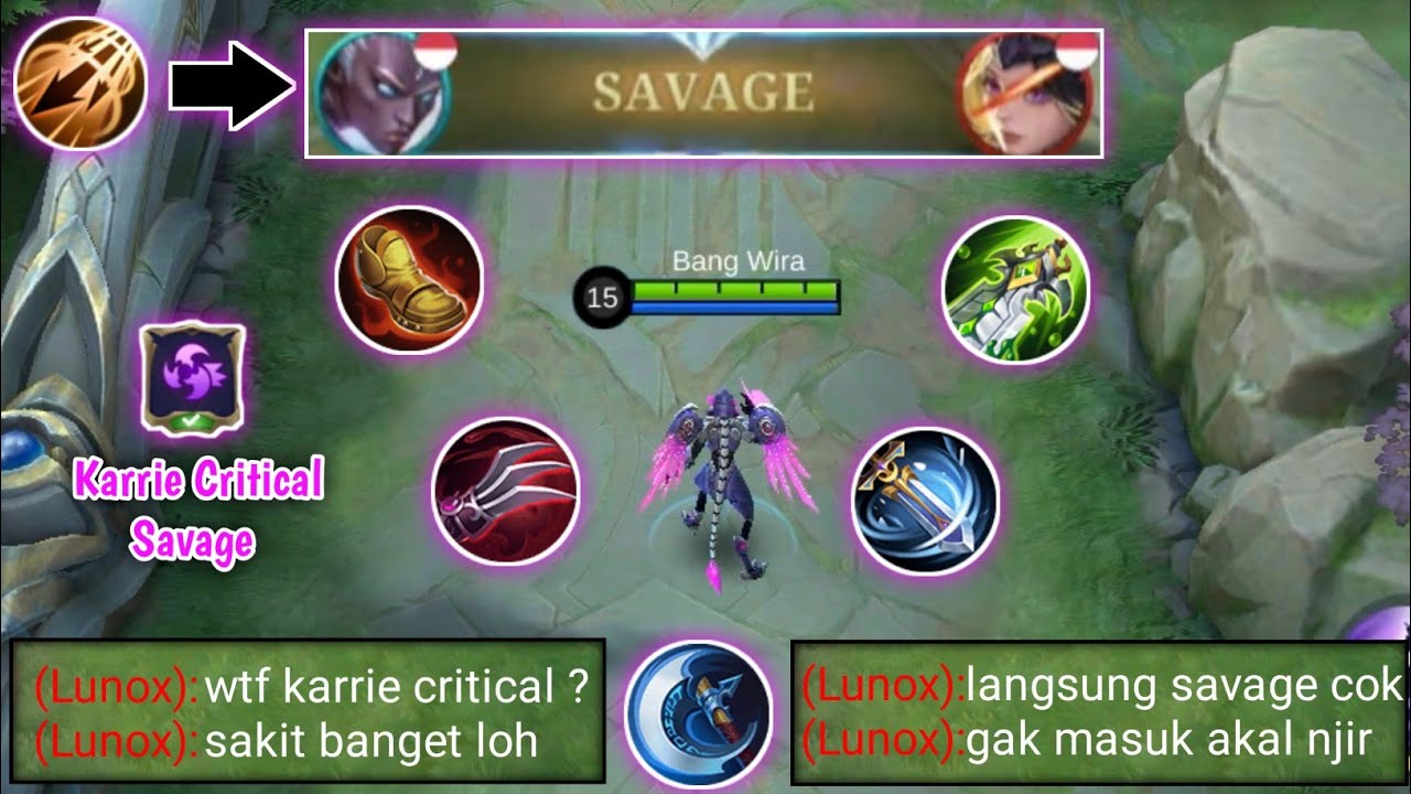 SAVAGEPUN BEGITU MUDAH DIDAPATKAN OLEH KARRIE CRITICAL ! FIX SUDAH ITEM TER OP SEPANJANG MASA - MLBB