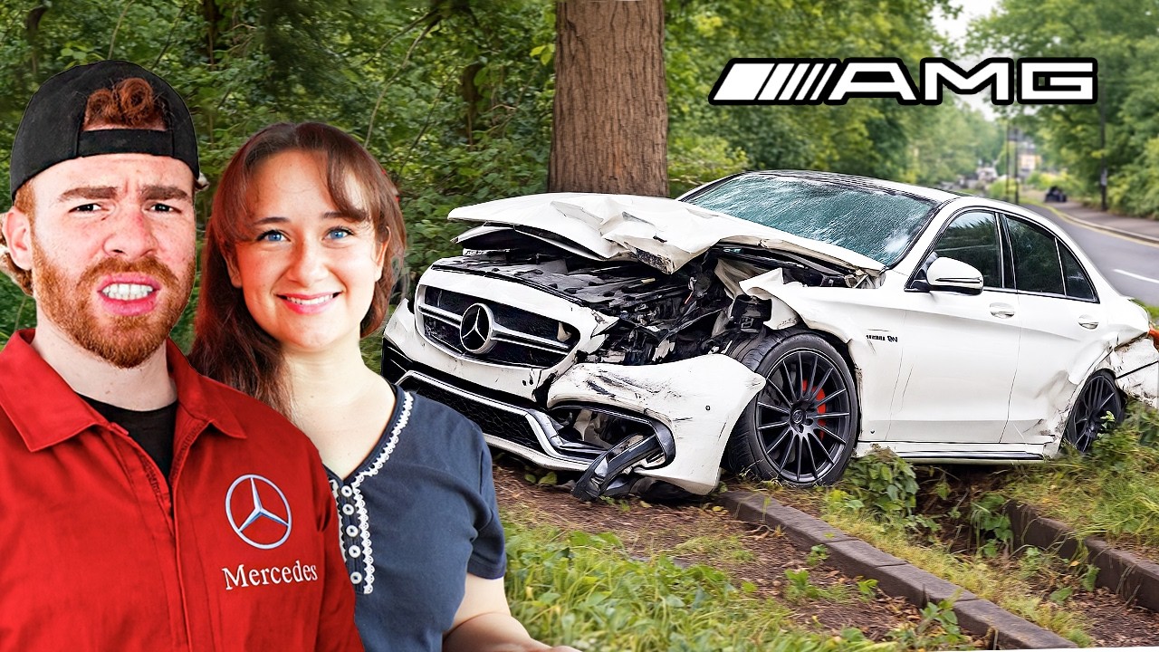 Я КУПИЛ своей жене РАЗБИТЫЙ MERCEDES AMG C63s, и ЭТО КАТАСТРОФА...