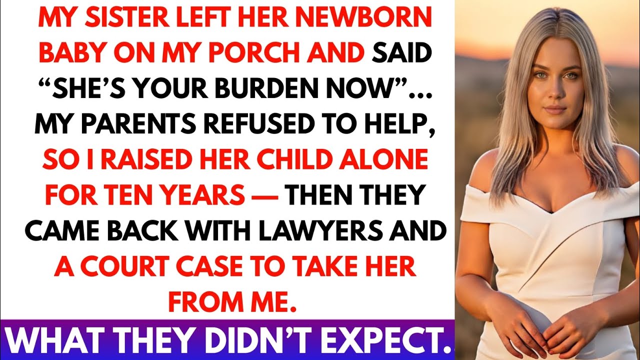 My Sister Abandoned Her Baby With Me — Ten Years Later, She Dragged Me to Court