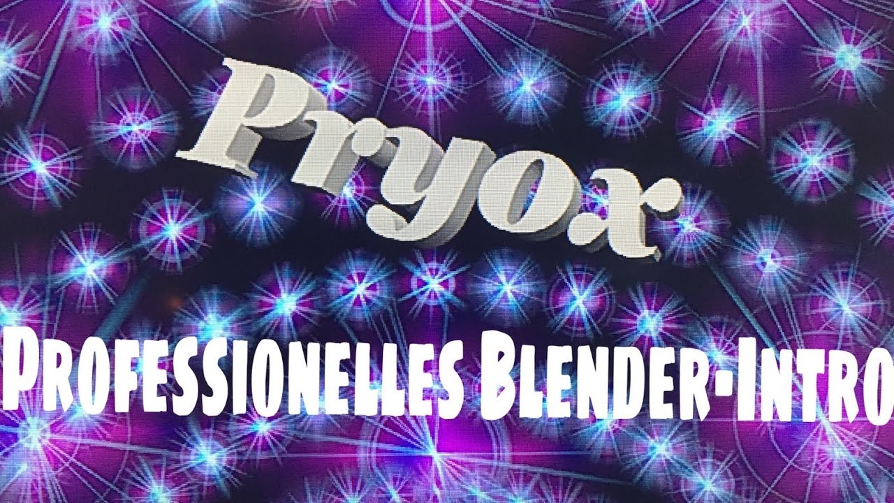 Professionelles Blender-Intro erstellen (German/Deutsch) | PryoxTV