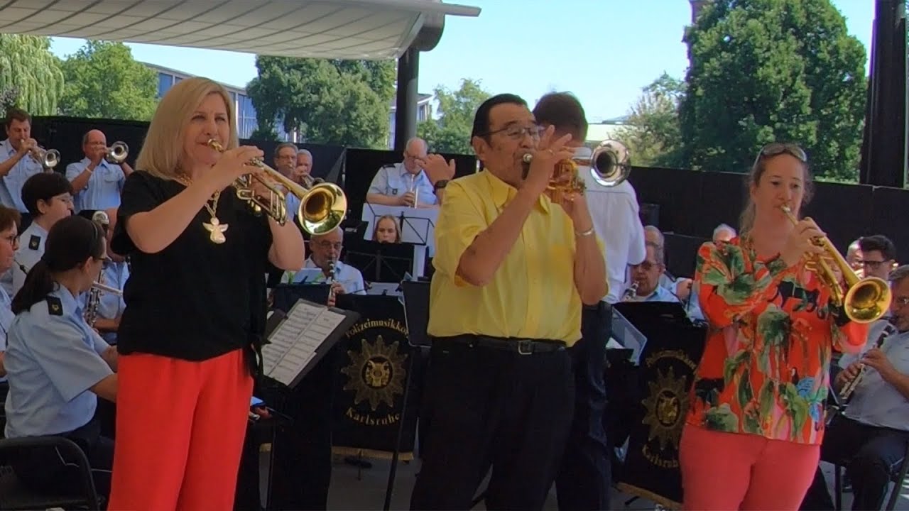 Il Silenzio Walter Scholz und Polizeimusikkorps Karlsruhe auf der Seebühne Karlsruher Zoo Live