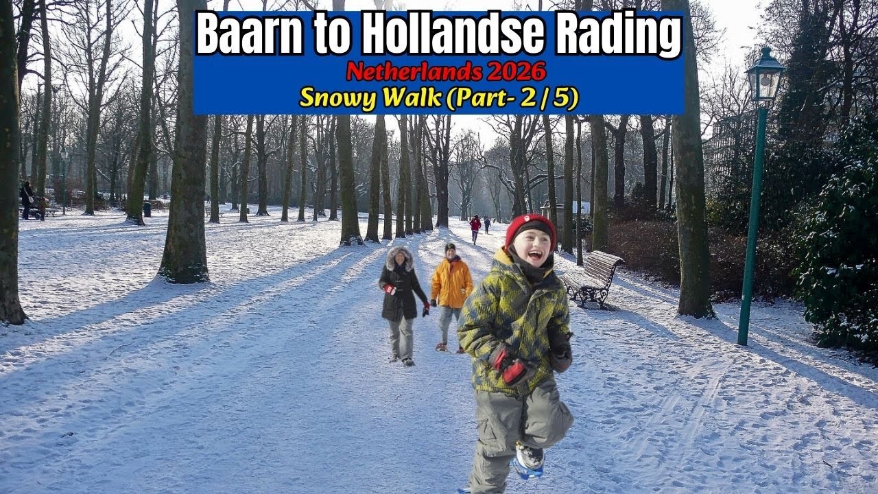 ❄️Snowy Walk: Baarn to Hollandse Rading Netherlands (Part 2/5) | Winter Wonderland 4K