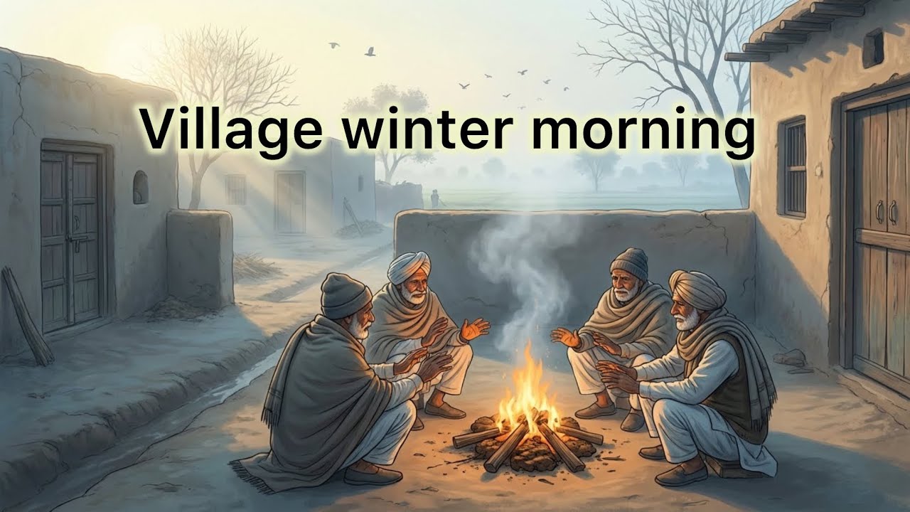 [ASMR ] Winter Morning in a Punjabi Village ❄️ | Calm Daily Routine | allo prontha special ✨