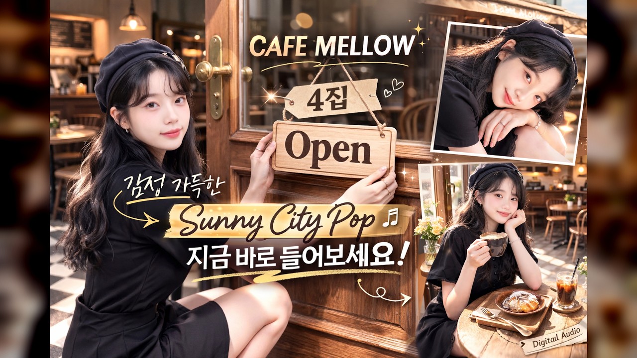 카페 멜로우 시티팝 4집 | 사랑은 비를 타고 ☕ | Sunny City Pop Playlist