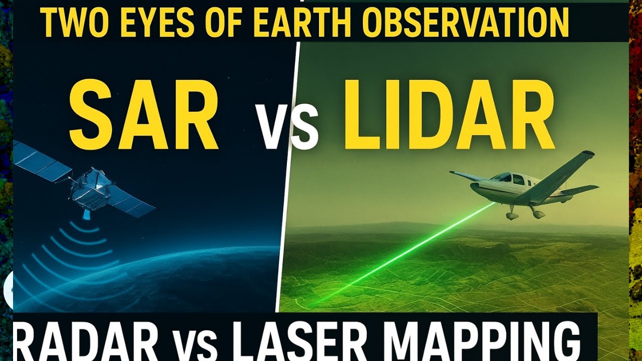 SAR против LiDAR: два глаза наблюдения за Землей | Объяснение различий между радаром и лазерным к...
