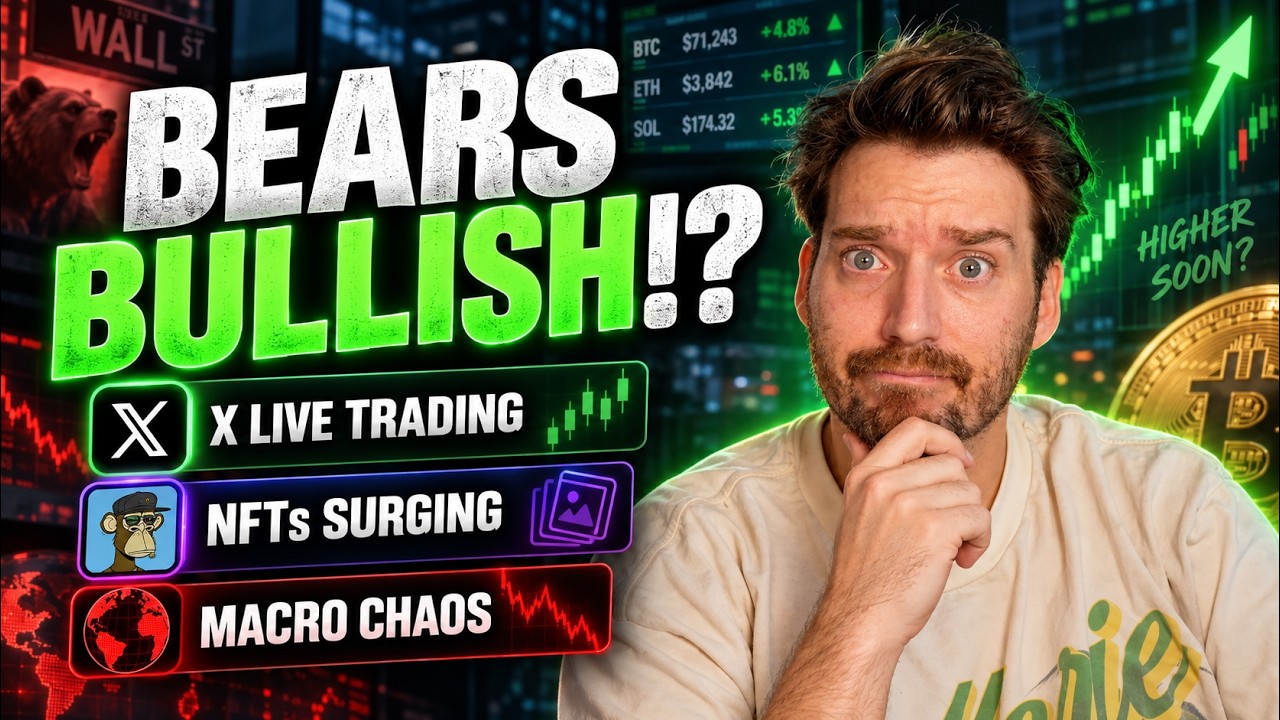 Crypto Bears Flip BULLISH | X Launches LIVE Trading | NFTs Surging in Demand | Macro Chaos Continues