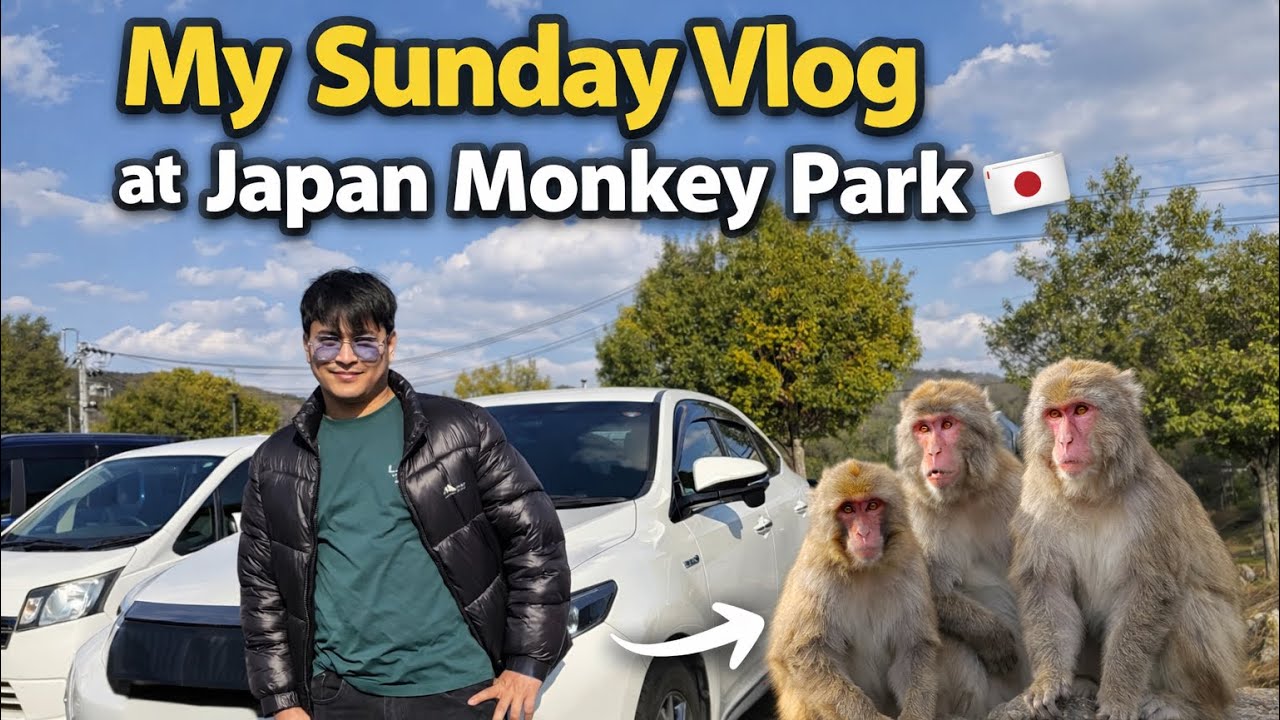 My Sunday Vlog at Japan Monkey Park 🐒🇯🇵