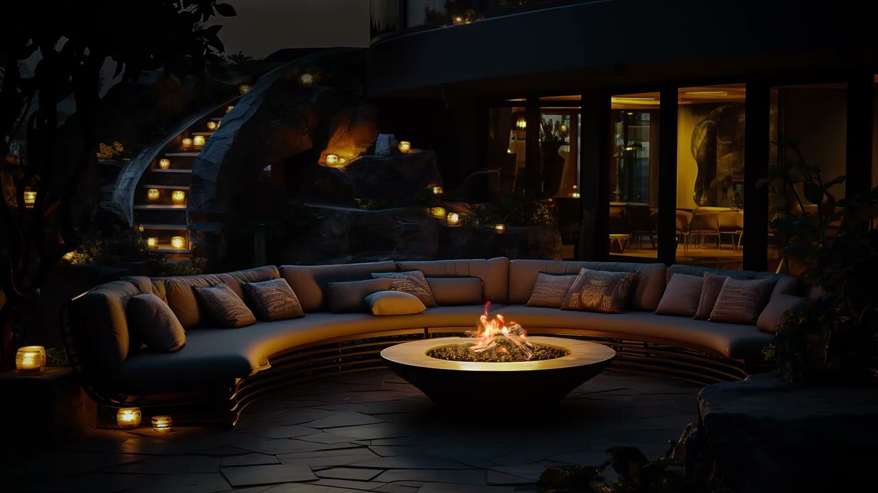 Spending time by the Fire Pit and the Sound of the Forest at night helps to relax and sleep😴