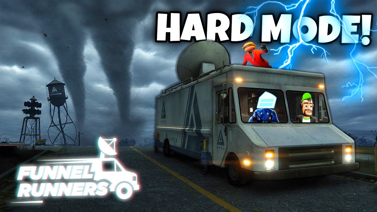 We Tried to Escape an EF5 on HARD MODE! (Funnel Runners)