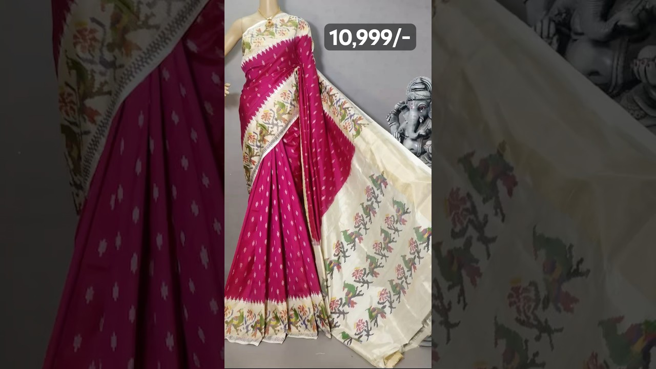 Pure Ikkat Silk Mark Certified Sarees #silkmarkcertified #ikkatsarees #ikkatpochampallysarees #saree