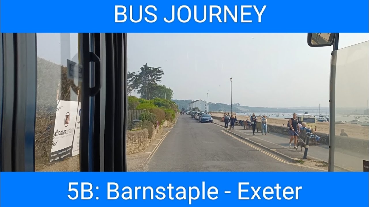 🇬🇧 BUS JOURNEY (TIMELAPSE) | Stagecoach South West 5B: Barnstaple - Exeter