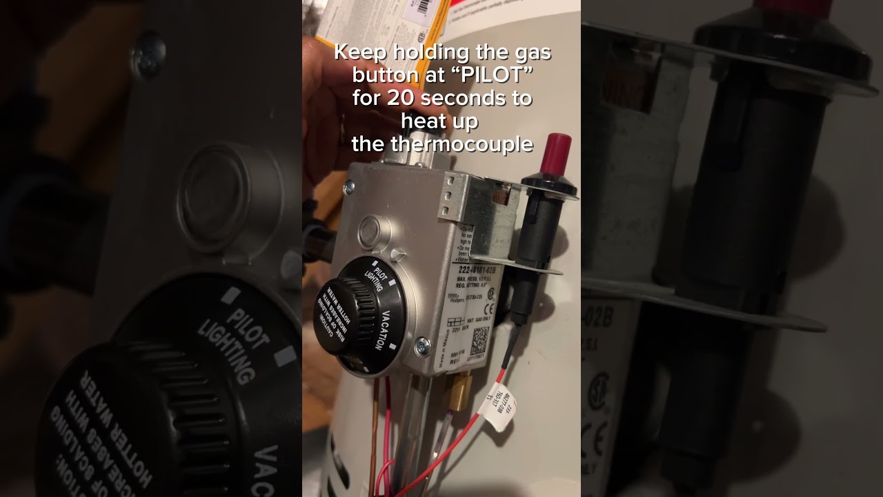 How to light a piezo igniter water header #diy #waterheater #handyman #homefix