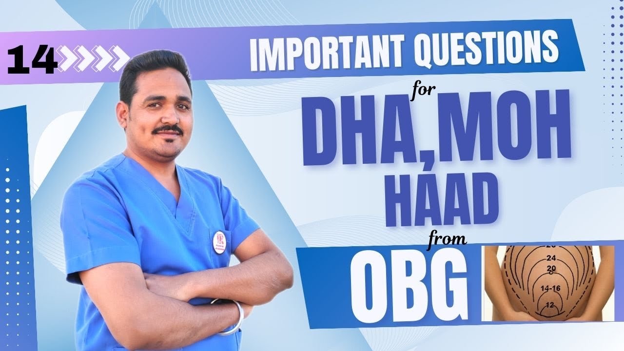 Important questions for DHA, MOH, HAAD from OBG | Gynecology | Reproductive system | Prometric exam