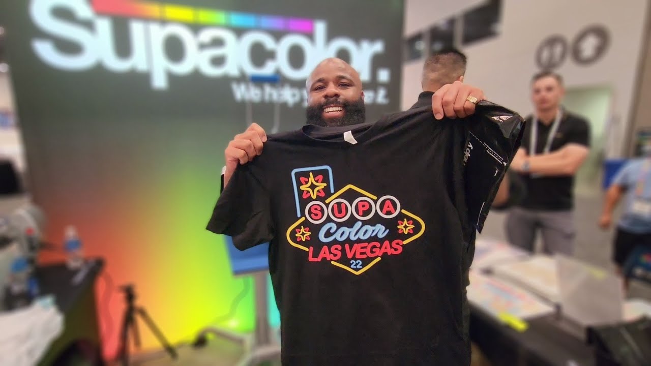 EMBROIDERY & HEAT PRESS DEMOS 🤪 Printing United Expo 2022 🤩 | Las Vegas Convention Center 🕋