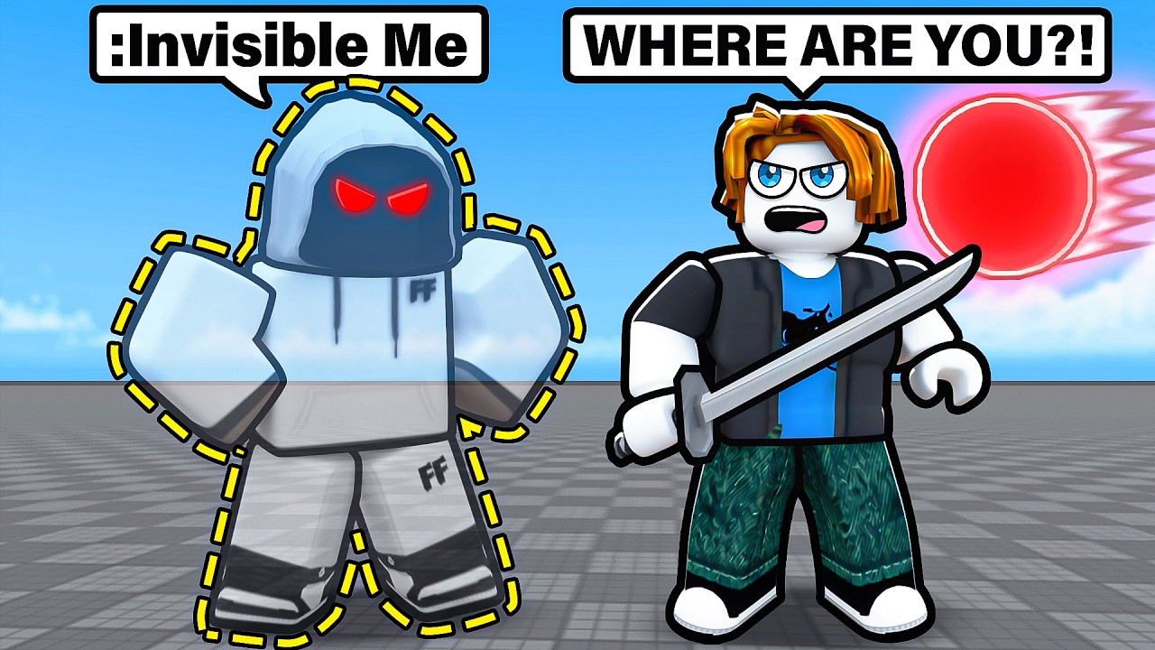 I Became INVISIBLE In Roblox Blade Ball