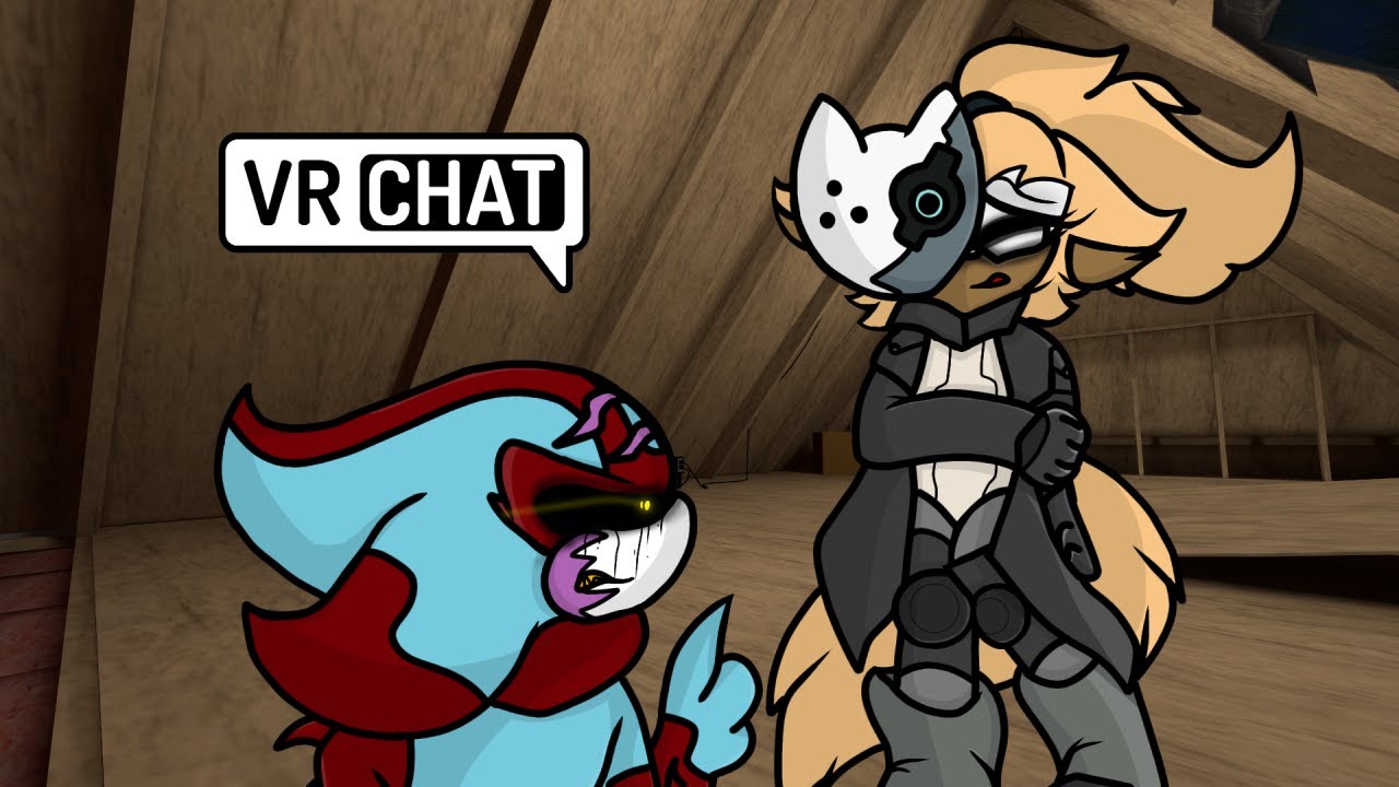 ANDROID SHADOW AND ECLIPSE GO TO TANGLE'S HOUSE IN VR CHAT!