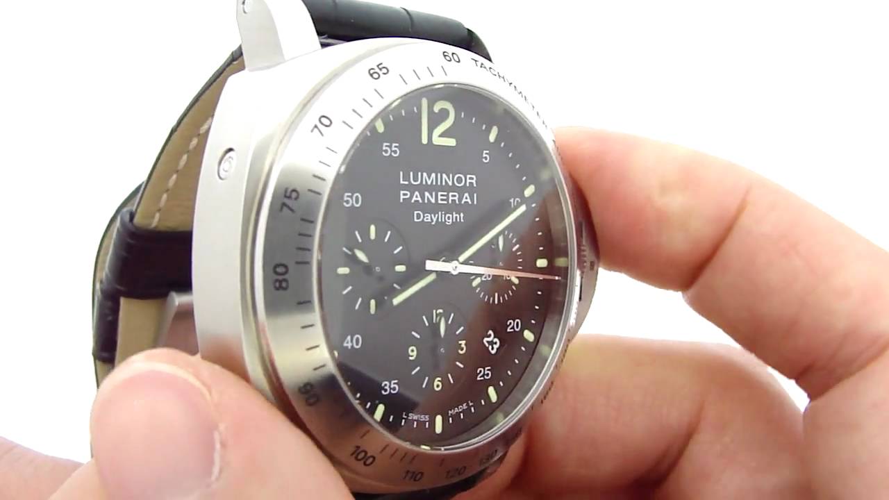 Panerai Luminor Daylight Chronograph Watch (PAM250)