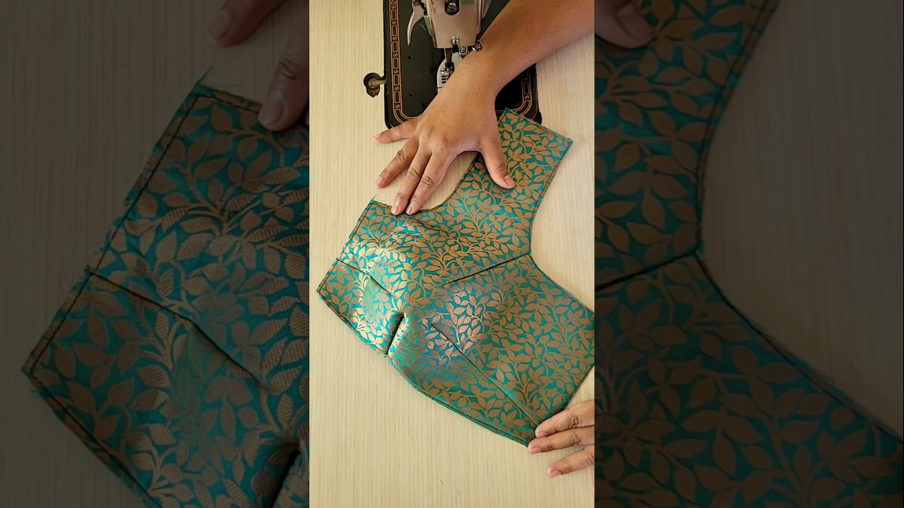 How to stitch perfect 4Tucks blouse |Belt blouse #blouse #shorts #shortvideo #rohinifashion