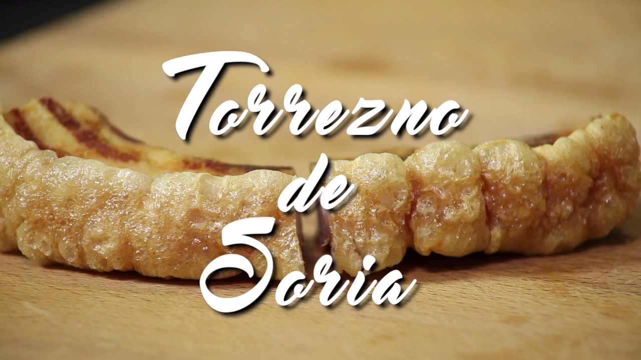 Receta oficial Torrezno de Soria. ¿Cómo se fríe el auténtico Torrezno de Soria? Corteza crujiente