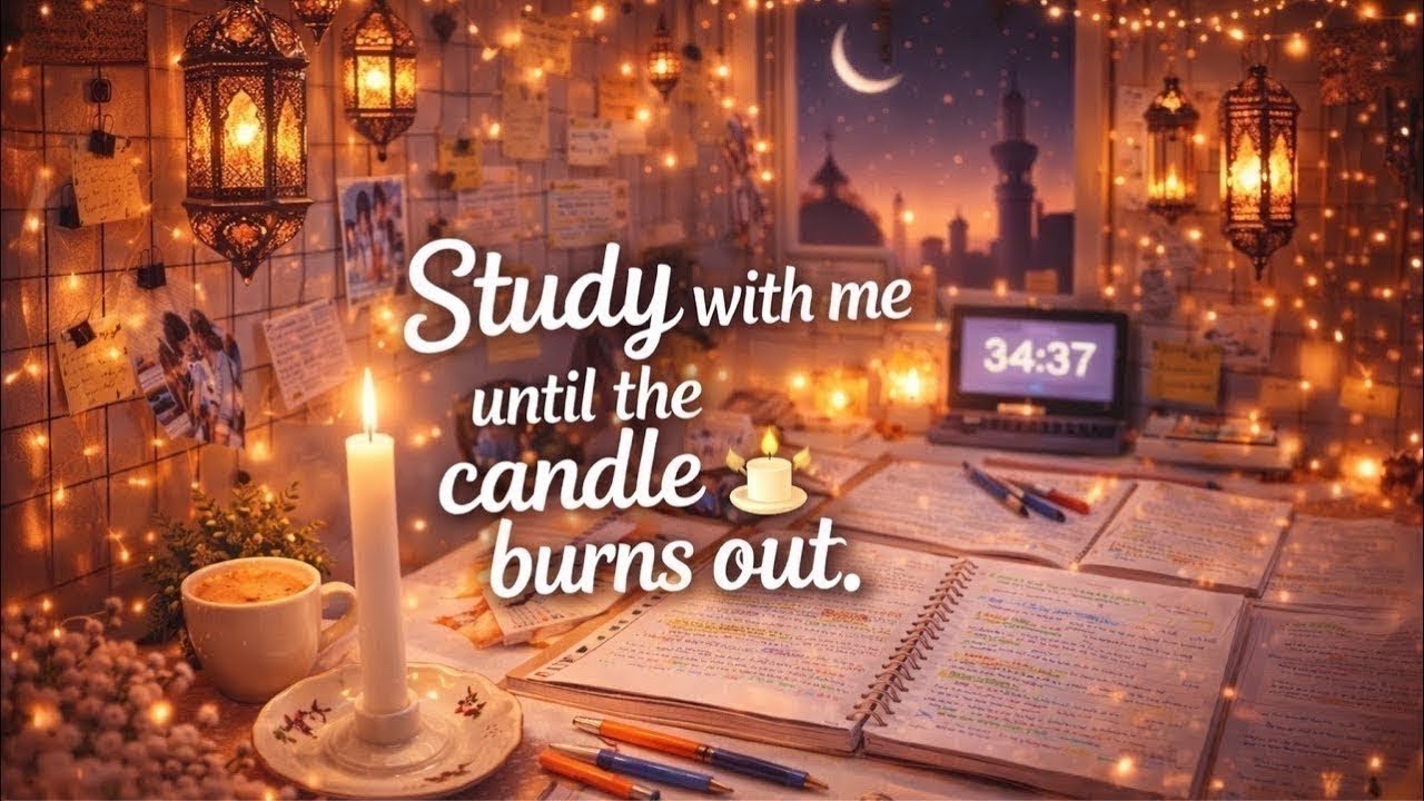 STUDY WITH ME 12 HOURS ☃️💨 | ادرس معي ١٢ ساعة