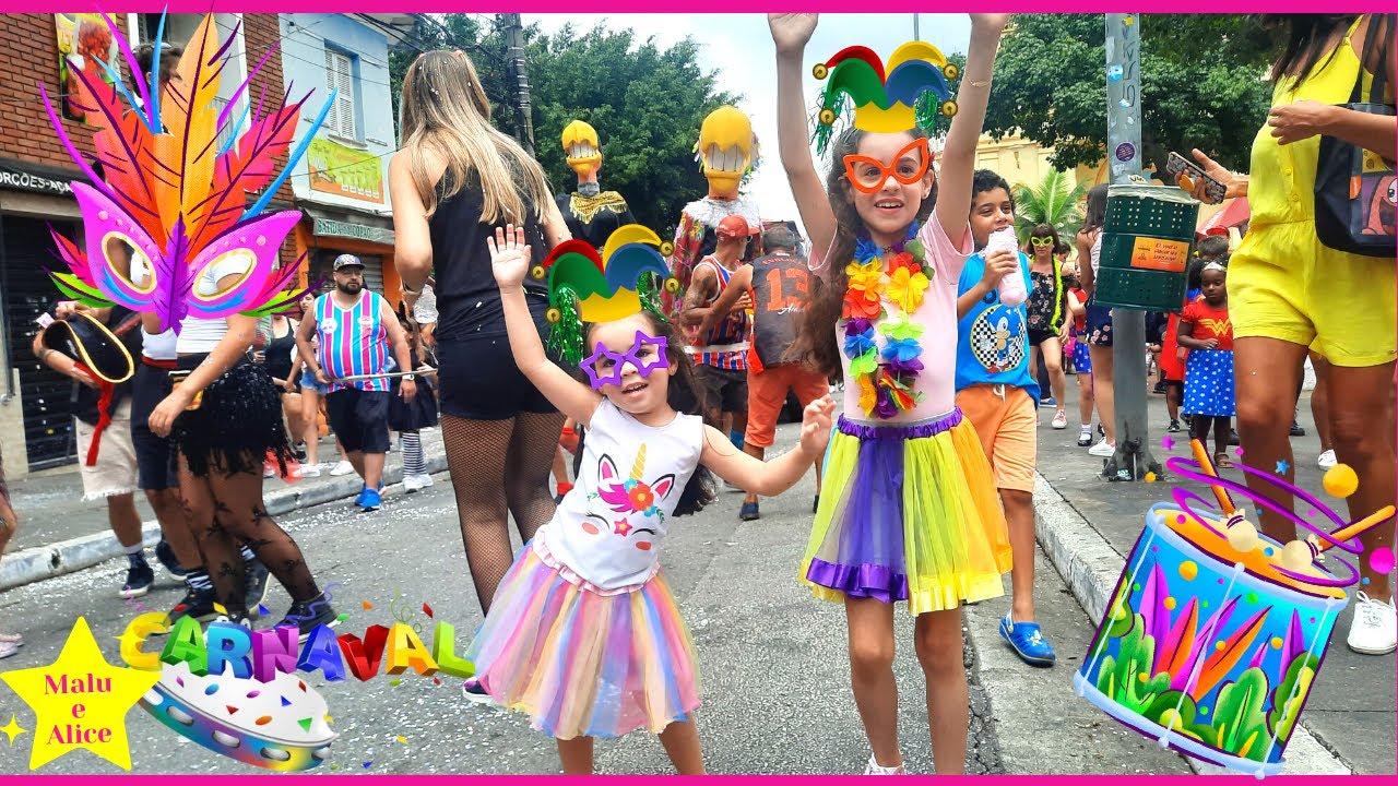BLOQUINHO DE CARNAVAL PARA CRIANÇAS | Malu e Alice