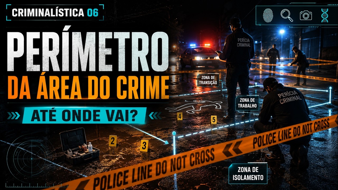 Criminalística 06 - Perímetro da Área do Crime | Conceitos fundamentais