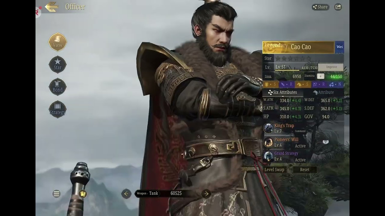 Игра Three Kingdoms: World Conquest: объявляйте войну и выстраивайтесь в линию.