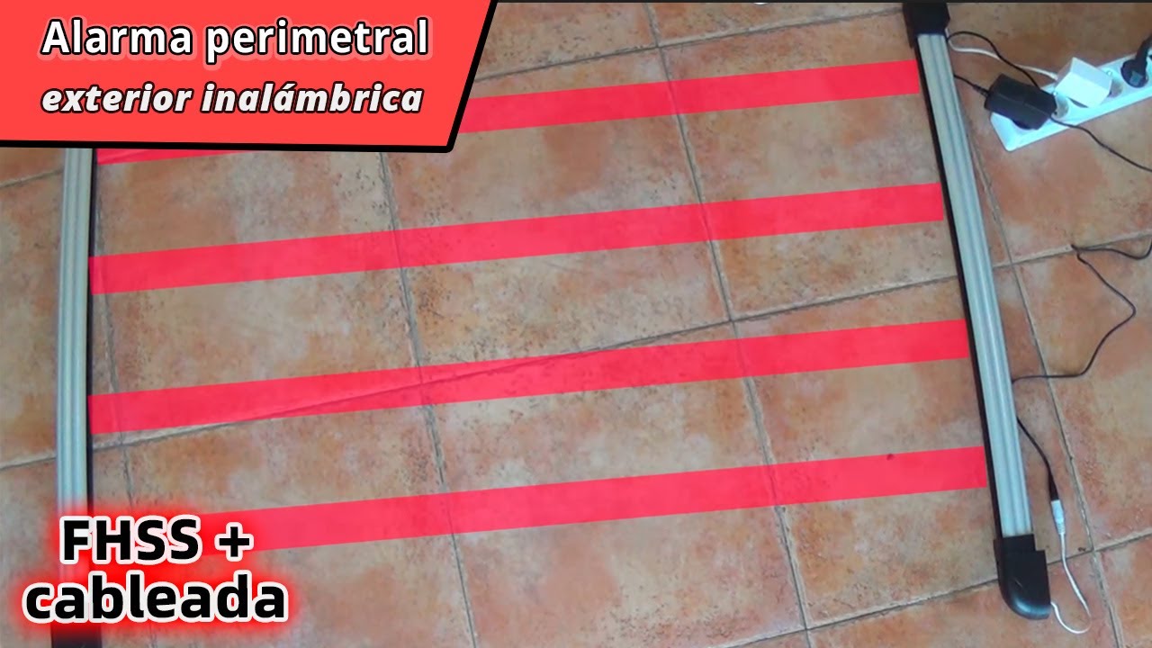 Barrera inalámbrica para alarmas FHSS anti-inhibición con alimentación 12V  🚨 Perimetral exterior 🚨