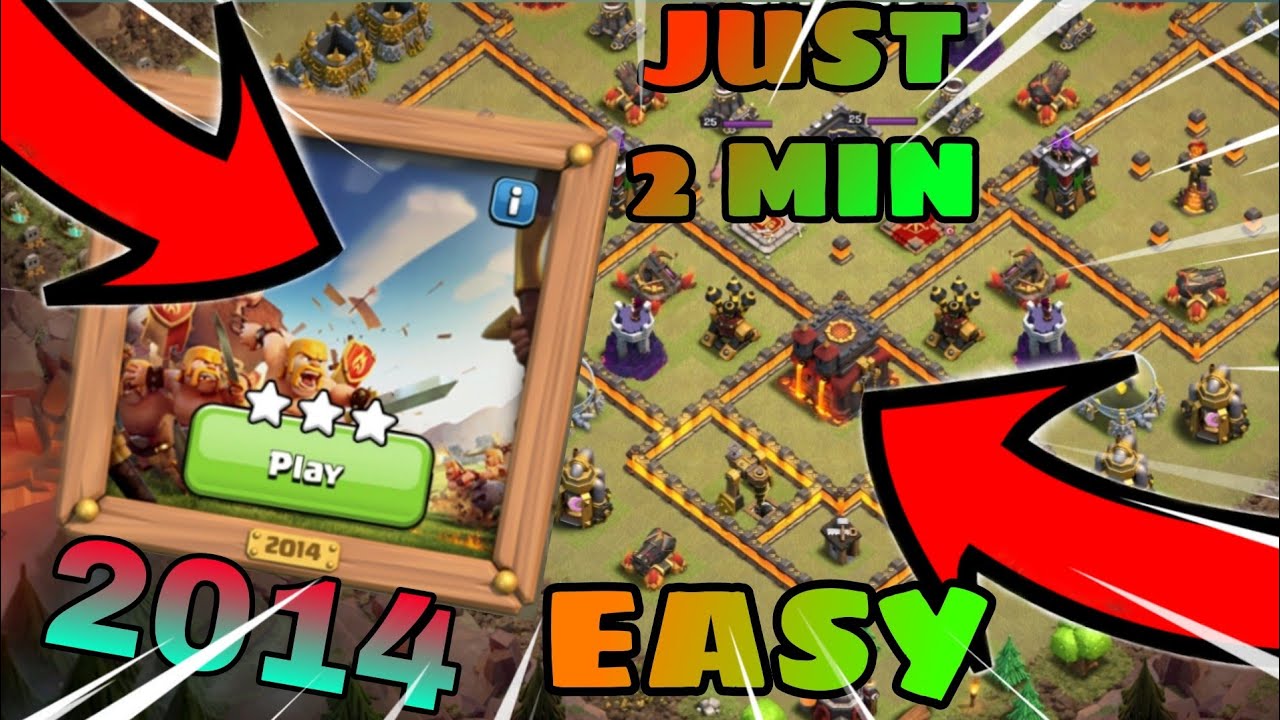 How To Beat 10 Year Anniversary Challenge 2014 - Clash Of Clans