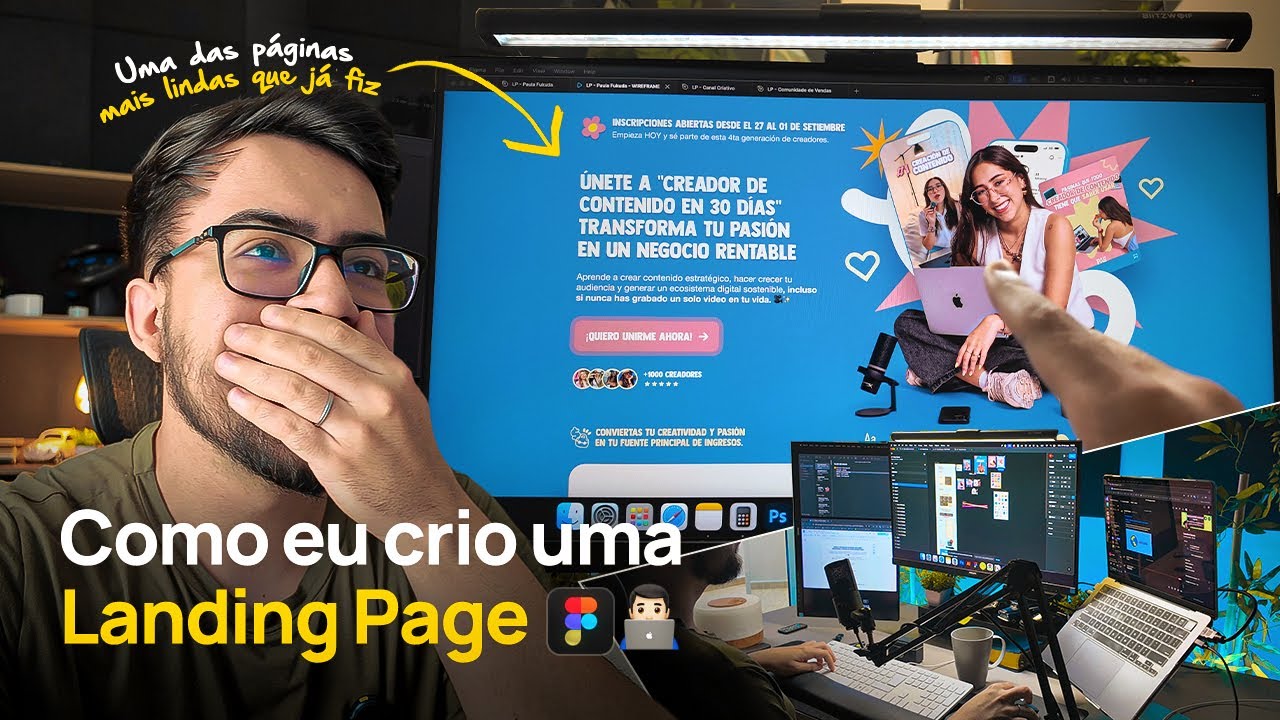 Bastidores criando uma Landing Page para meu cliente (processo criativo) | Rotina como Designer