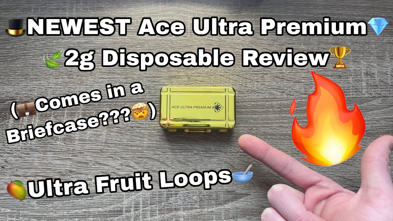 NEWEST Ace Ultra Premium 2g Disposable Review🏆🎩(🥭Ultra Fruit Loops🥣)COMES IN A BRIEFCASE⁉️⛽️