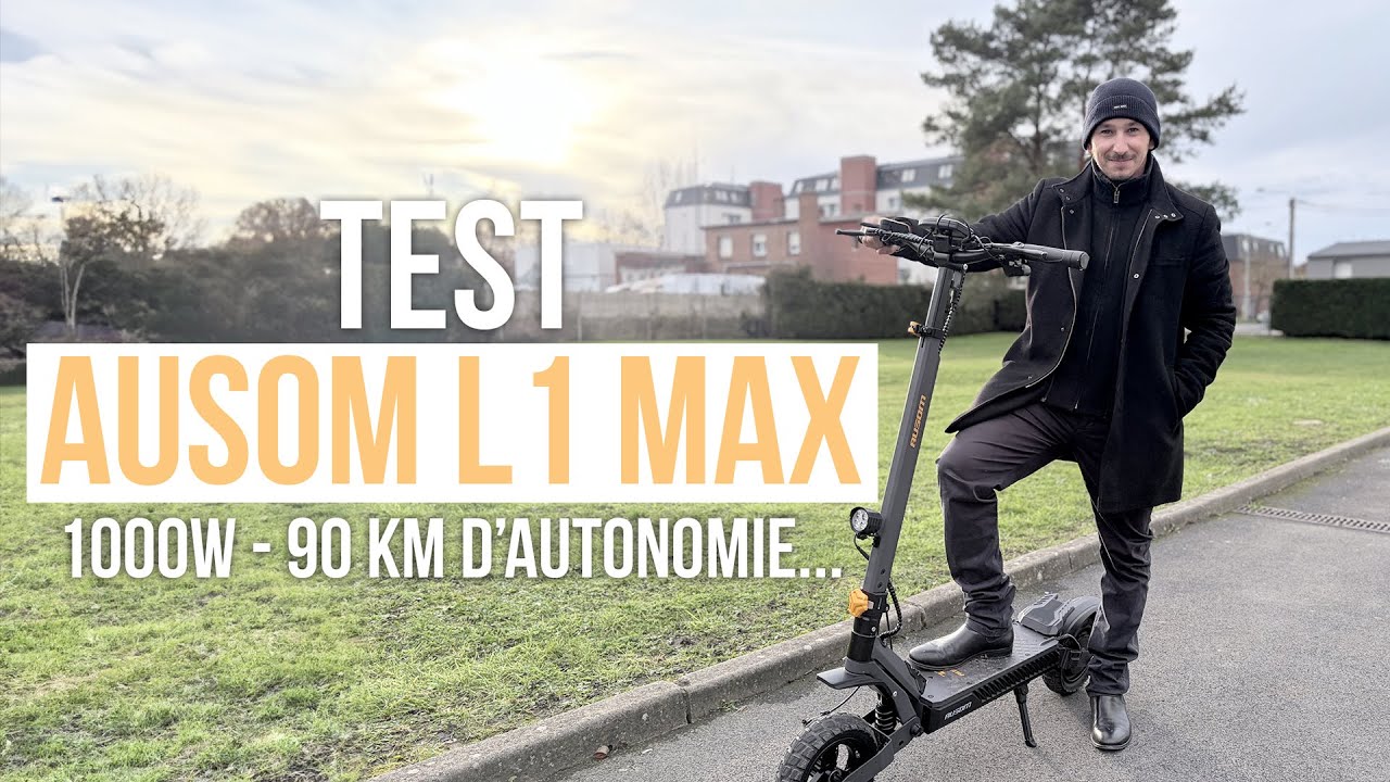 Test Ausom L1 Max, une trottinette à l'autonomie XXL !