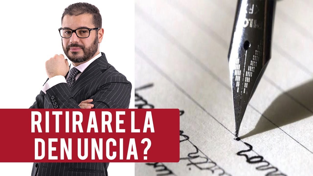 Posso ritirare la denuncia?