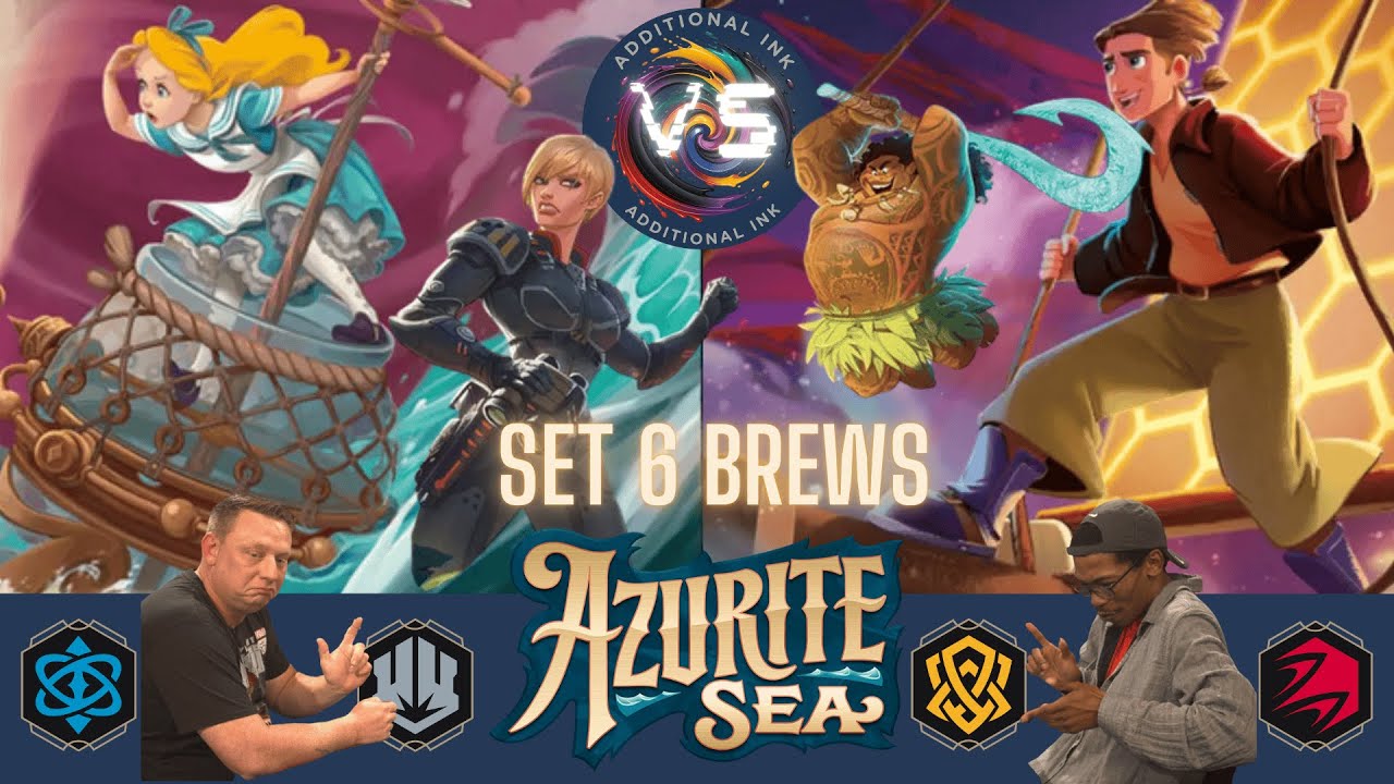 Additional Ink | Sapphire Steel VS Ruby Amber | Azurite Sea Disney Lorcana Set 6 Brews