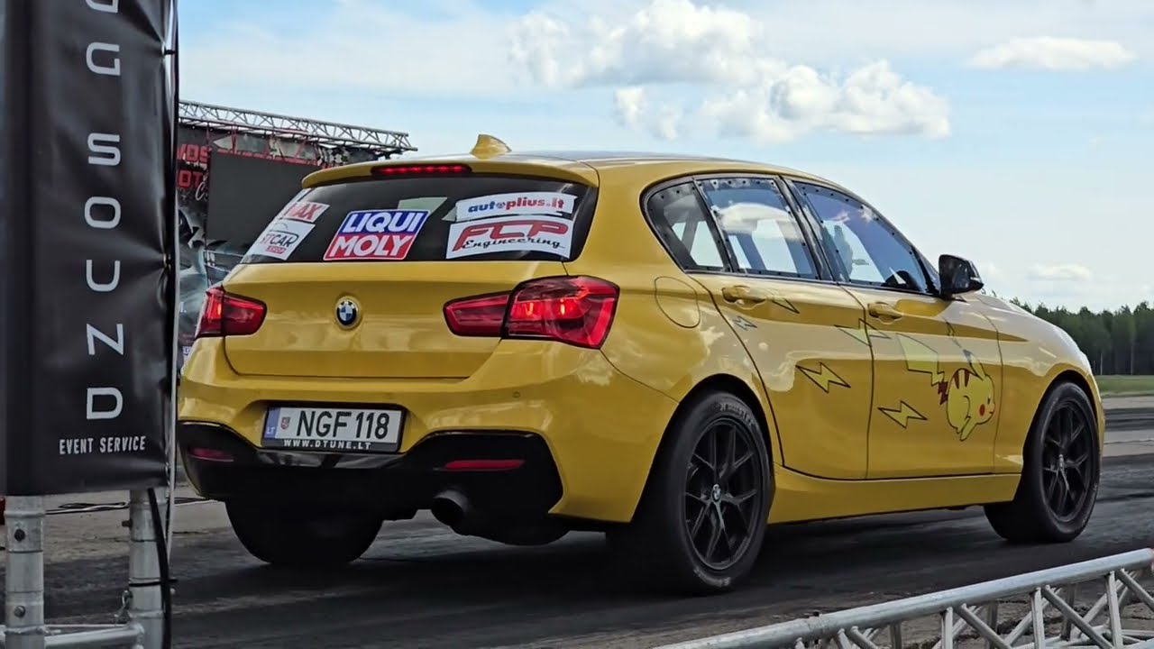 BMW F20 118d @ Lietuvos Automobilių ir Motociklų drag čempionatas 2025-05-25