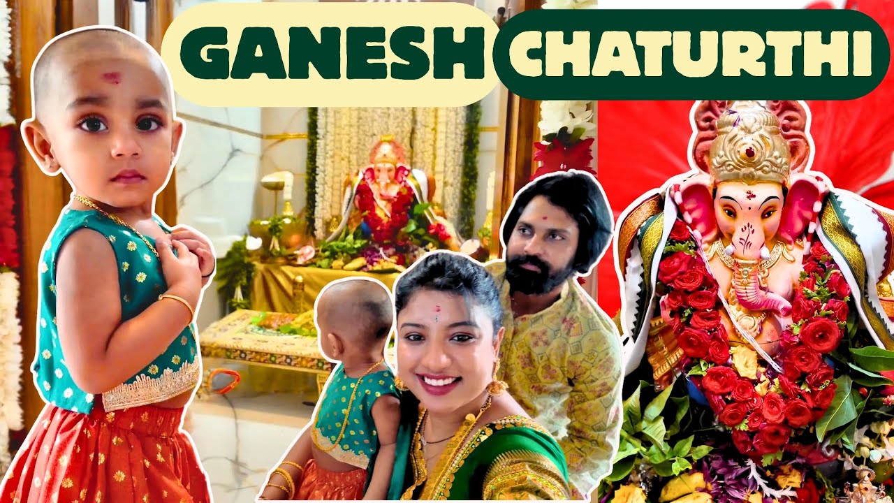 Welcome BAPPA!Shika's 1st Ganesh Chaturthi #ganeshchaturthi #ganesh #bappa #bappamorya #kekk #shika