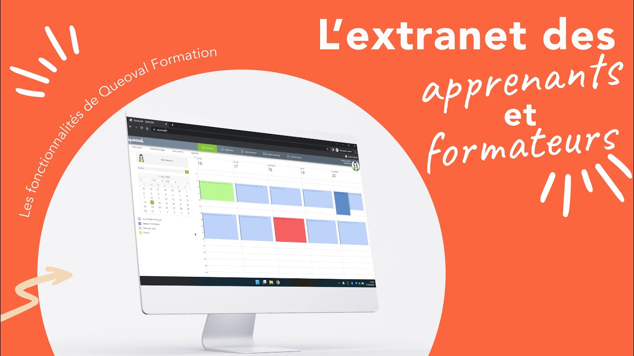 Les fonctionnalit&eacute;s de Queoval Formation : L'extranet des apprenants et des formateurs !