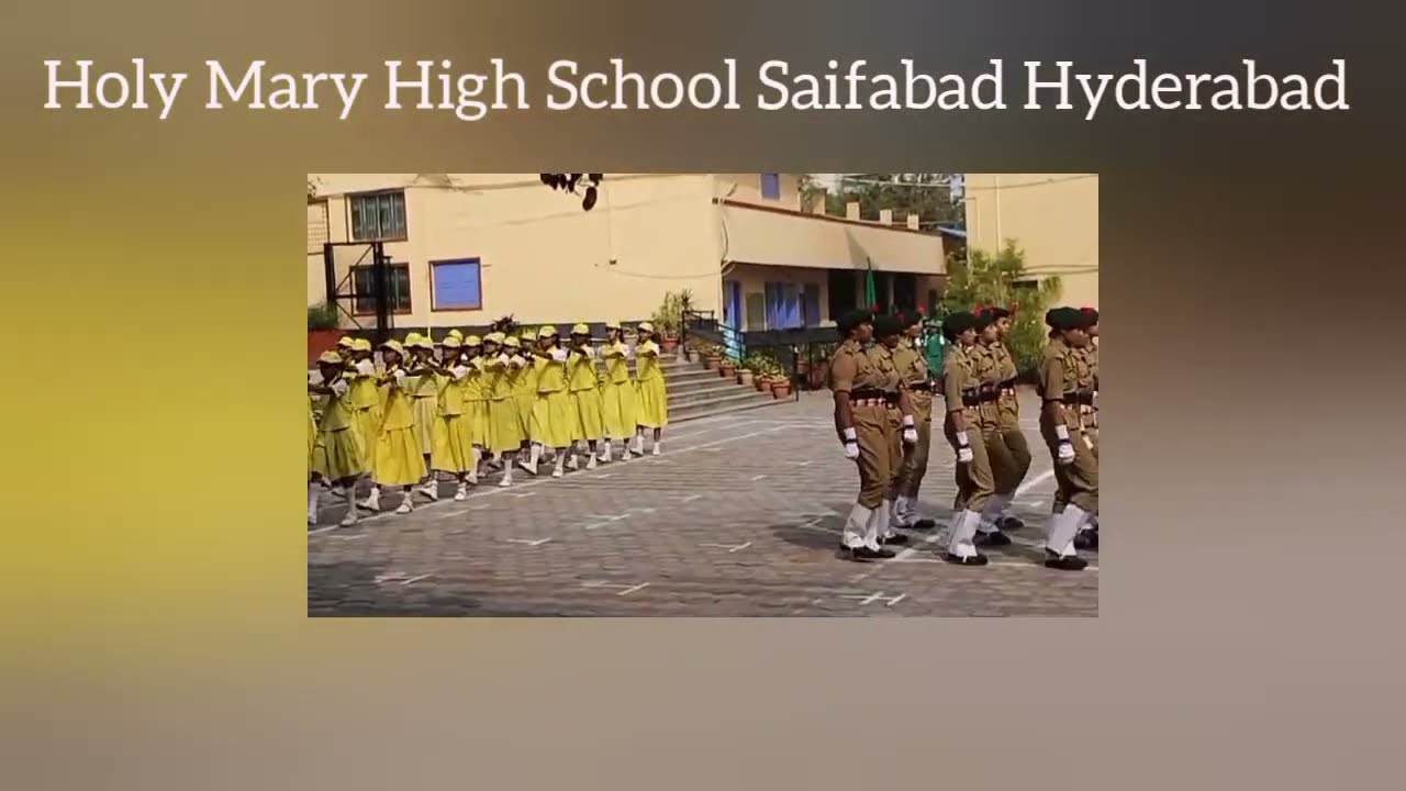 Holy Mary High School Saifabad Hyd Republic day  #republicday2025 #ncc #patriotic #janaganamana