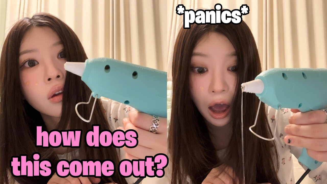 ILLIT's Moka almost burns herself with a glue gun during live stream!