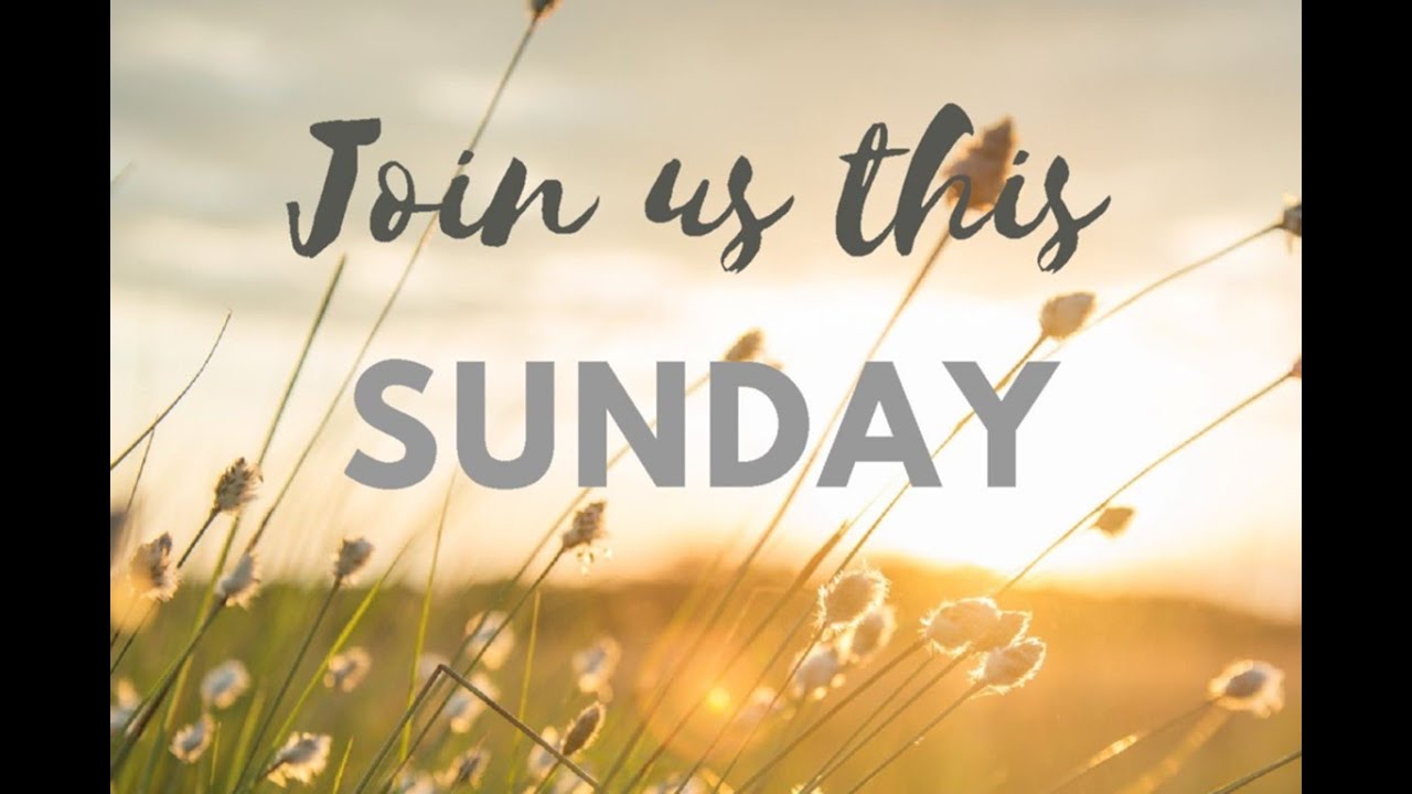 Join Us This Sunday