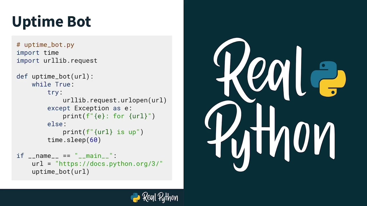 Using Python's sleep() to Create a Simple Uptime Bot