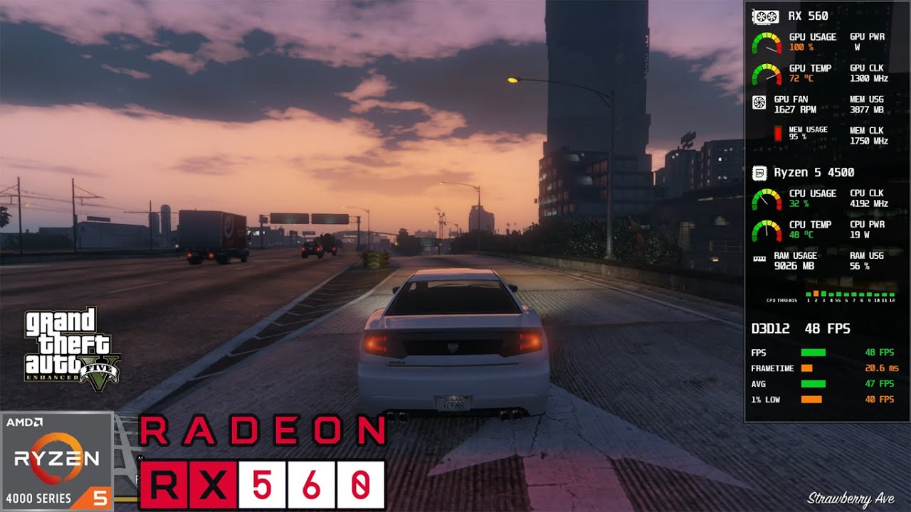 GTA V Enhanced | RX 560 4GB